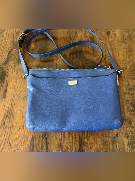 Coach Handbags - COACH Pebble Leather Crossbody in Royal Blue with Gold Hardware